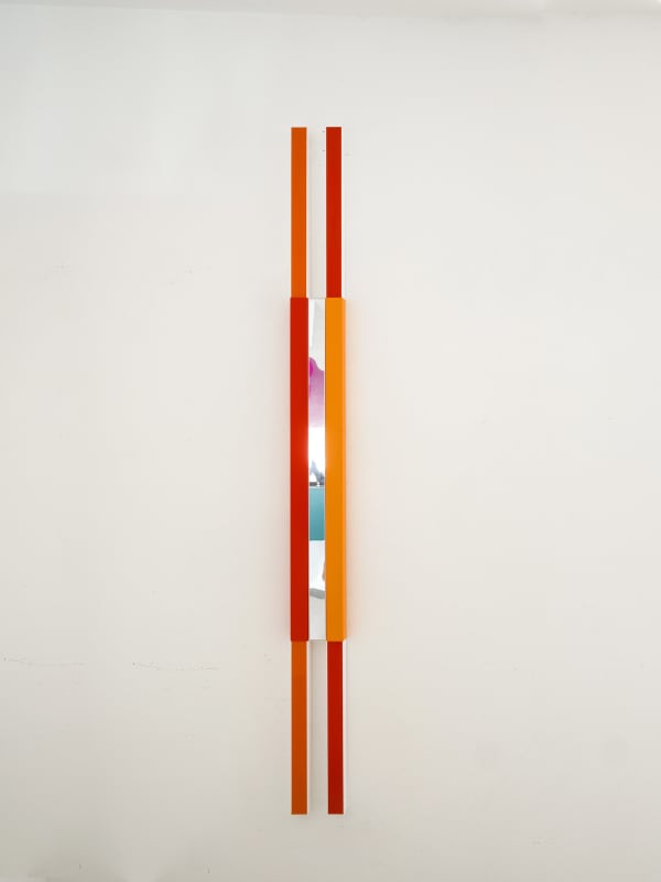 Renata Tassinari DF Laranja, 2023 Acrylic and oil on acrylic frame 200 x 15 x 5 cm