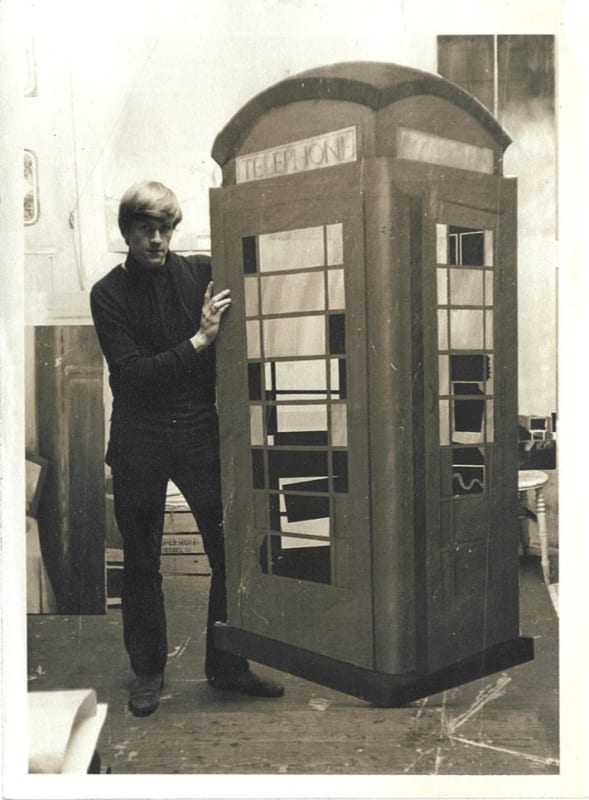 Roger Sadler at the 1969 Pernod Scottish Art Exhibition