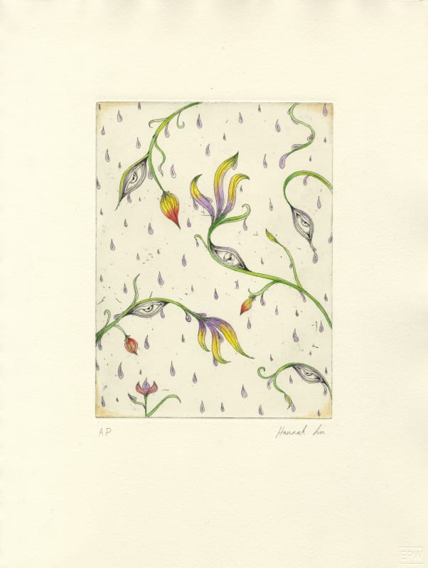 Hannah Lim, Weeping Petals In The Rain, 2022
