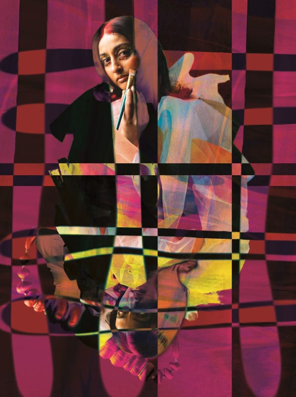 Aqsa Arif, Just Like Them, digital print, 2025.