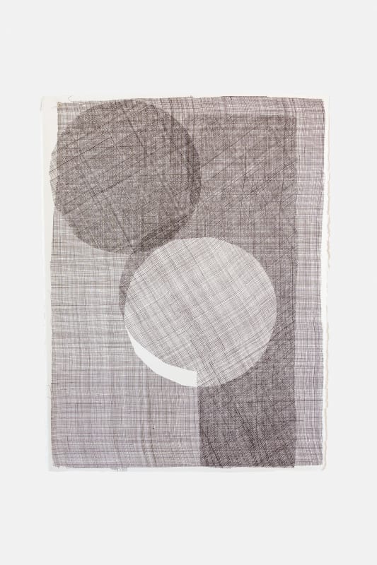 Claire Barclay, Untitled. Screen print on paper, 2019
