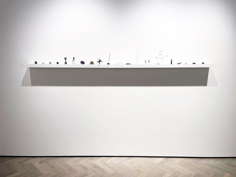 10 gram challenge pieces on display at Thomas Dane Gallery, London