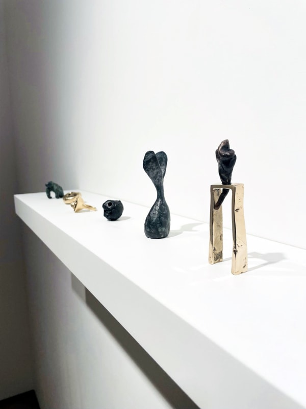 10 gram challenge pieces on display at Thomas Dane Gallery, London