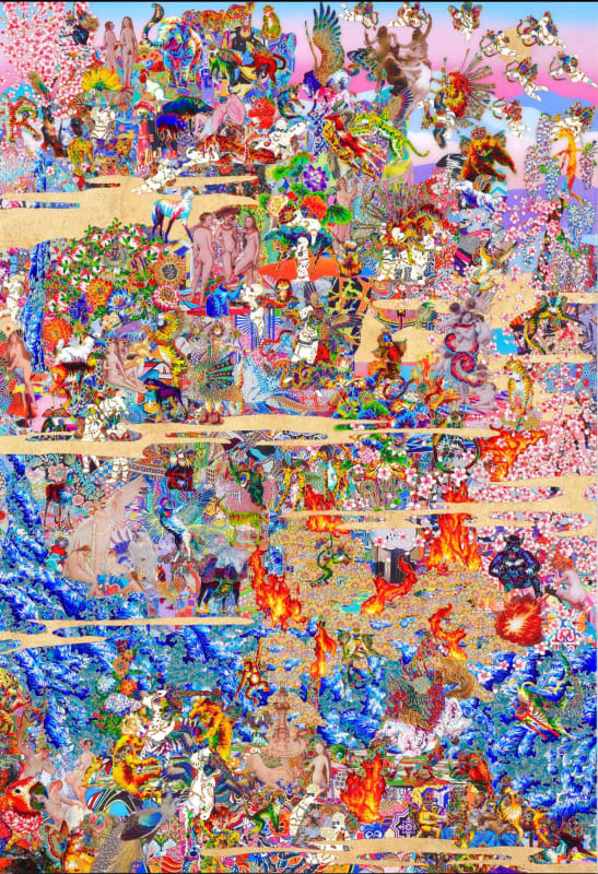 Diagram of One Hundred Functional Birds and Beasts 4, 2025 Tetsutaro Kamatani 72 x 49.6 in