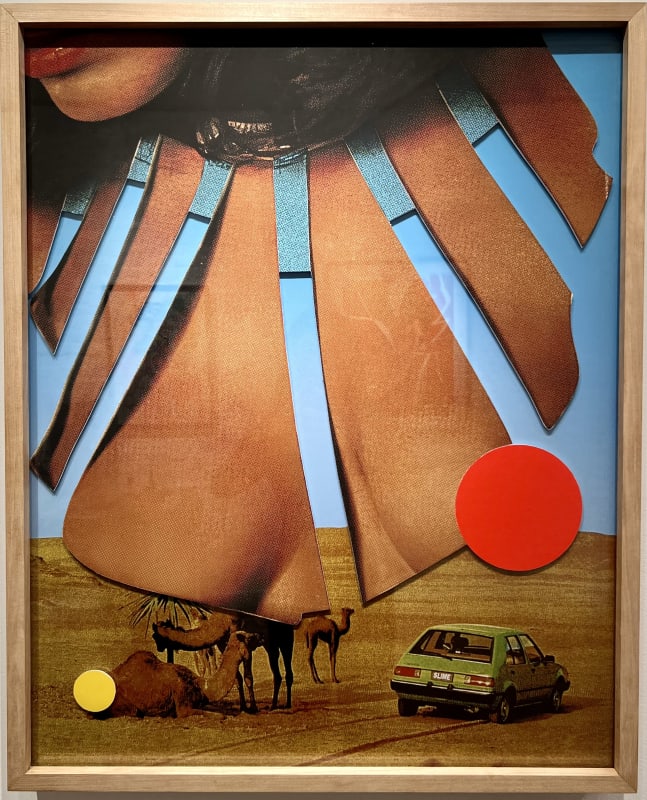 Circles, 2024 Slimesunday Paper, Acrylic, Metal, Wood 32x25 Inches