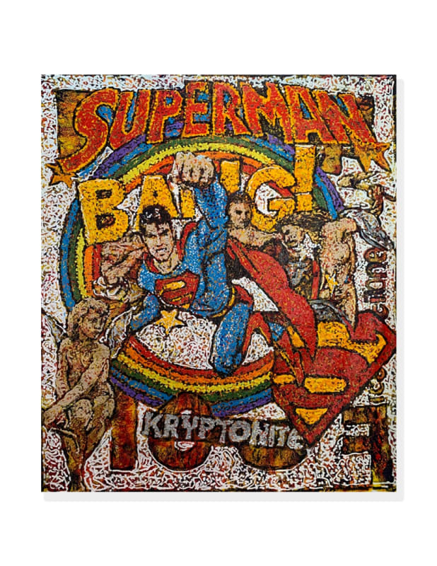 Superman Giovanni DeCunto Acrylic 79 x 90 in