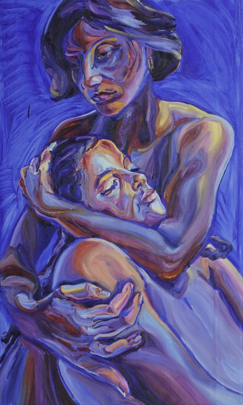 Rebekka Macht, Amor fati/ not a pity, 2025, Oil on canvas, 84 x 140cm.