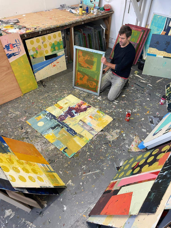 Dan Parry-Jones at work in his studio, 2024. © The Artist.