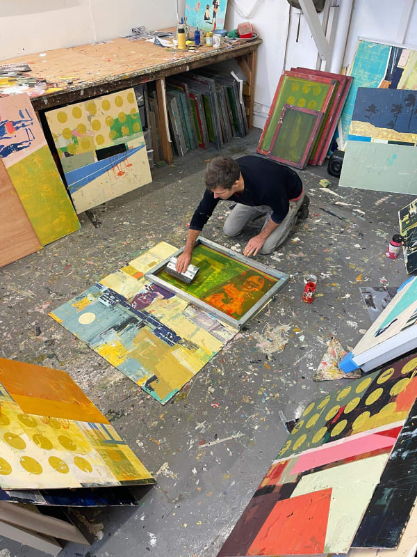 Dan Parry-Jones at work in his studio, 2024. © The Artist.
