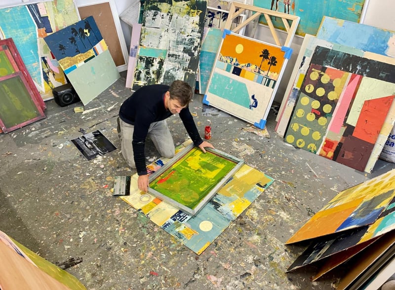 Dan Parry-Jones at work in his studio, 2024. © The Artist.