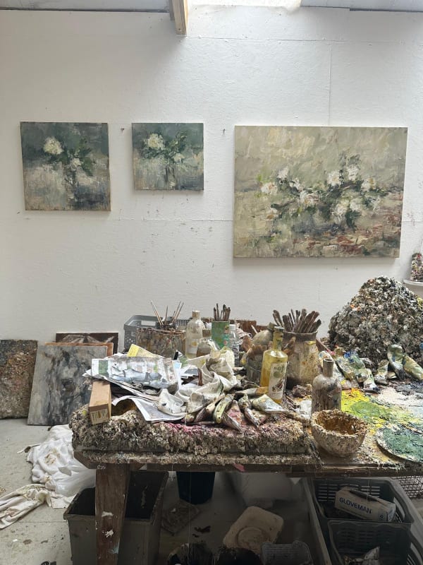 Judy Buxton's studio, 2024. © The Artist.