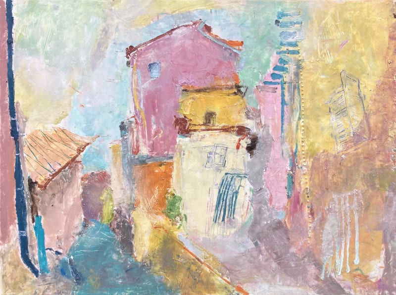 A freshly made Ratatouille, 2024 oil and cold wax on canvas, 92cm x 122cm © The Artist