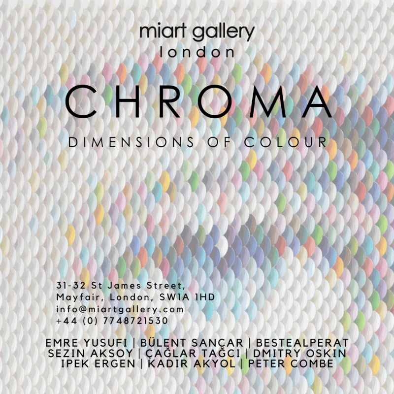 CHROMA, CHROMA exhibition explores colours and their potential to communicate extremes of thought and emotion.