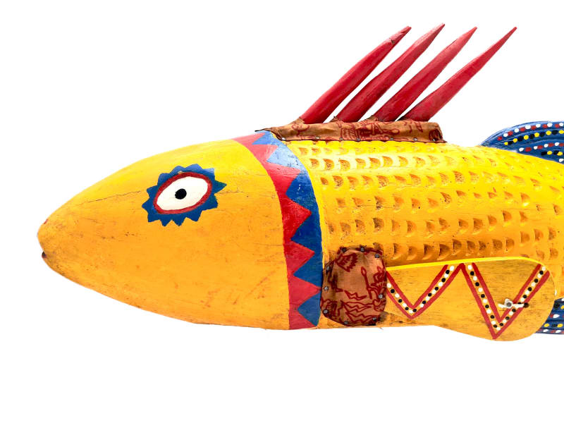 Bambara/Bozo Fish Puppets - Yellow