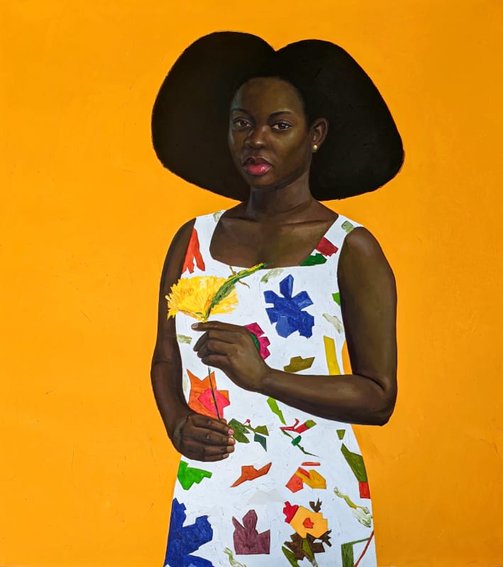 Oluwole OMOFEMI - Assurance - 2021 - 60inch H x 54inch W / 152cm H x 137cm W - Oil and acrylic on canvas