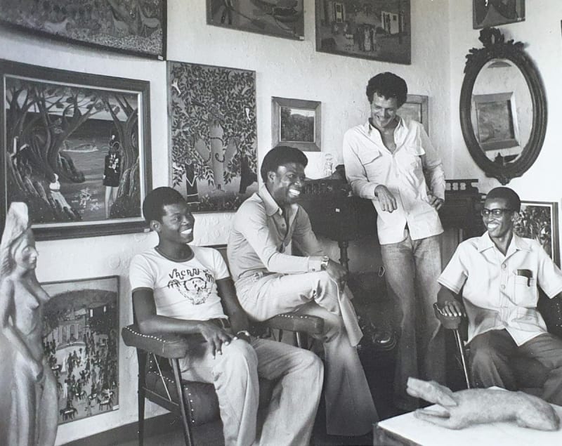 Michel Monnin with gallery artists