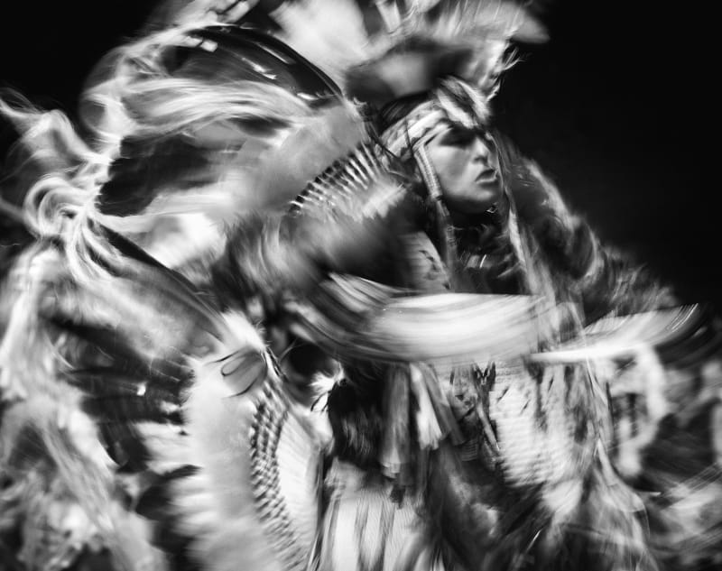 Mens Fancy Dancer Ba'ac Garcia. Silver Gelatin Print. Image © Bryan Helm