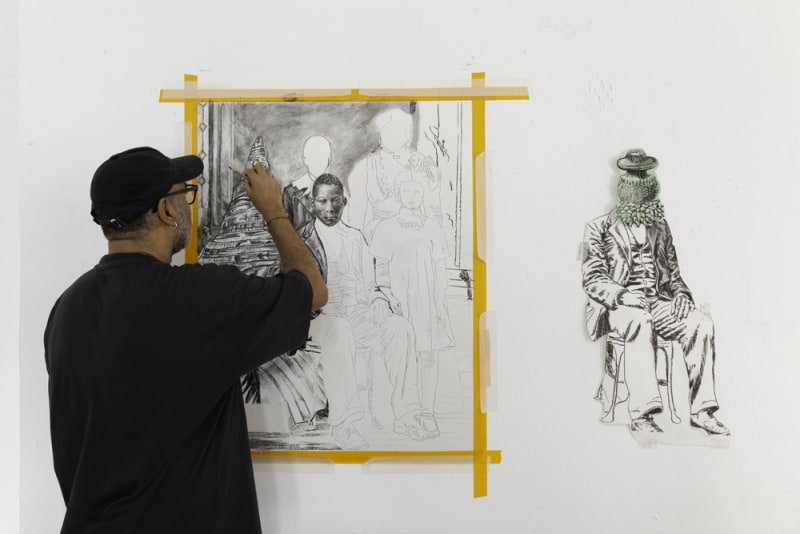 Cassio Markowski in his workshop at the Jardin Rouge residence in Marrakech. Courtesy of the Montresso Foundation Photo © Mourad Boulhana