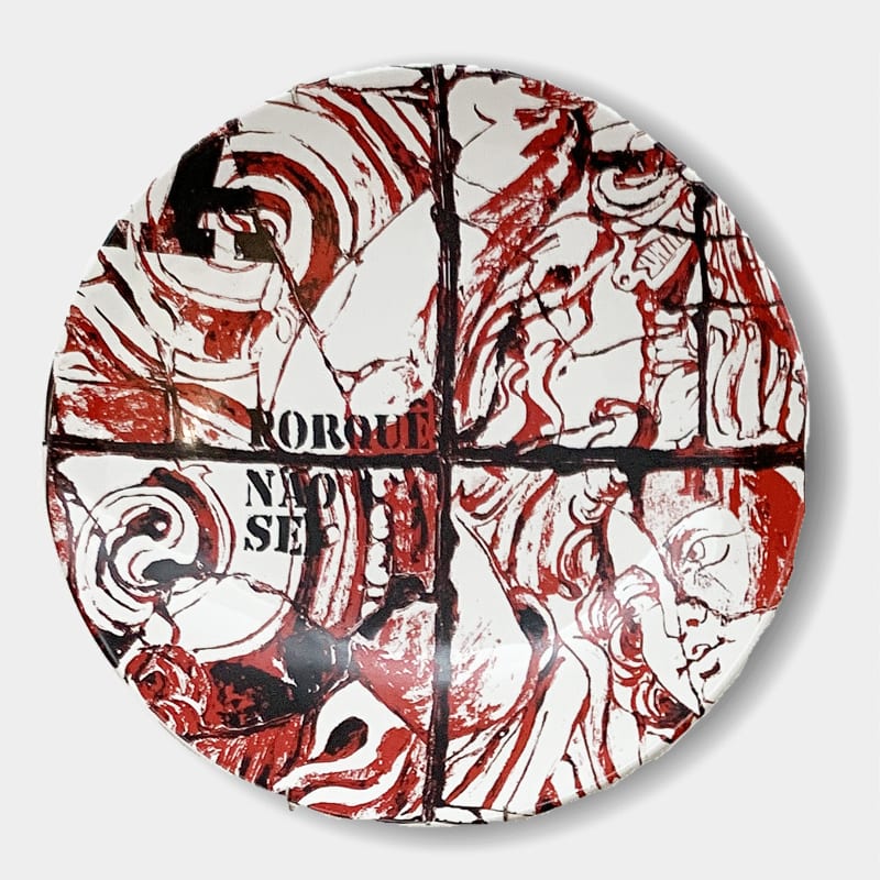 PORQUÊ NÃO SEI I, Silkscreened plate, ceramic.