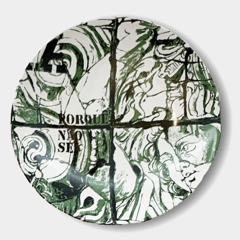 PORQUÊ NÃO SEI II, Silkscreened plate, ceramic.