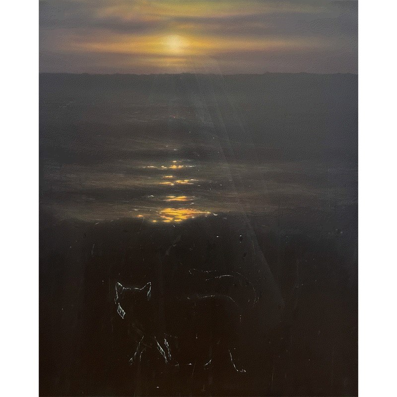 Christian Franzen, Losing In Your Hometown, 2024, acrylic on linen, 50 x 40 in