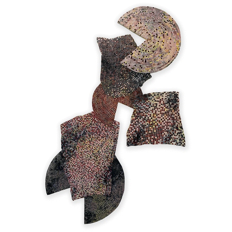 Untitled (450-2022), 2022, oil on canvas on shaped wood panel, 73 1/2 x 46 x 3/4 in