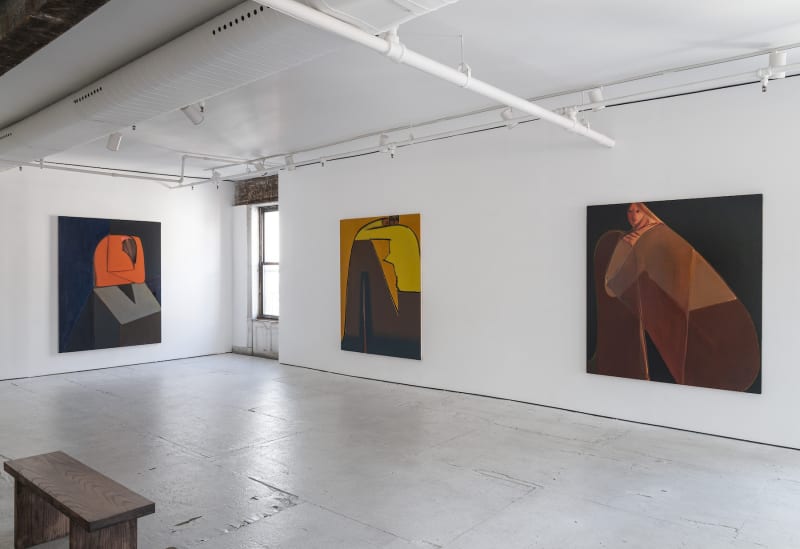 Nathalie Karg Gallery: Heidi Hahn, Flex Rot, and Sp(l)it, 2022, Installation View