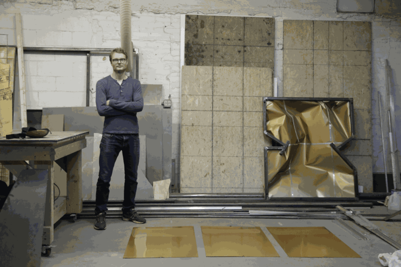 Dorian Gaudin in his studio. Courtesy of Nathalie Karg Gallery.