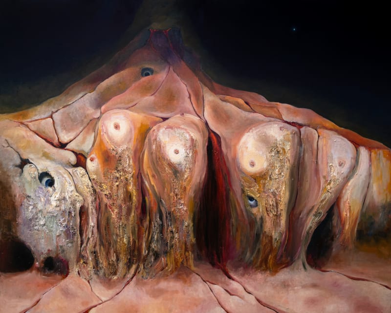 Danny Moynihan, Gaia I, 2021-22, Oil on canvas, Courtesy of Nathalie Karg