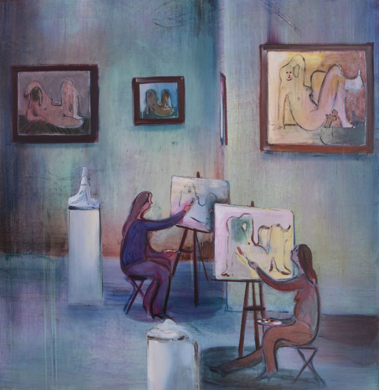 Heidi Hahn, The Stories I Tell Myself II, 2018 Oil on canvas 50h x 48w in