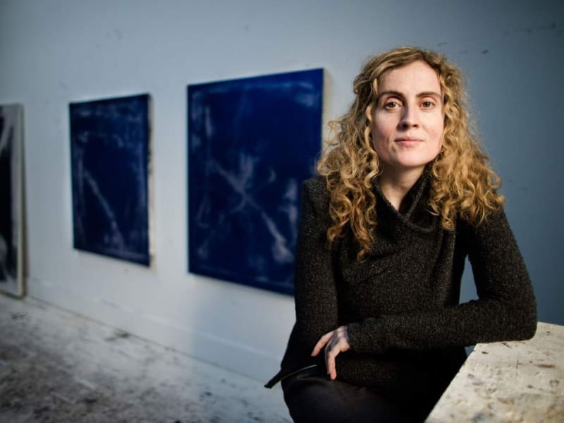 Rannva Kunoy at her studio in north London (Charlie Forgham Bailey)