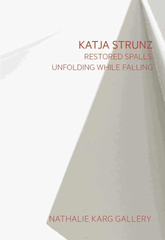 Restored Spalls Unfolding While Falling, Katja Strunz