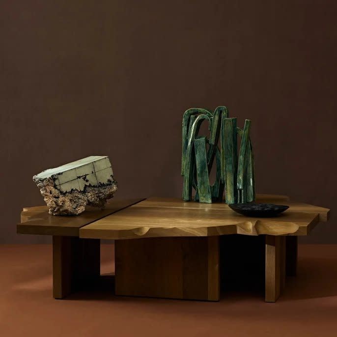 Collect 2025 preview. From left to right: Rebecca Appleby at &Gallery; James Trundle & Isobel Napier at Flow Gallery; Tim Marten at Cavaliero Finn; Pontus Sandevärn at Thrown. (Image credit: Jake Curtis (photographer) & Alex Kristal (stylist))