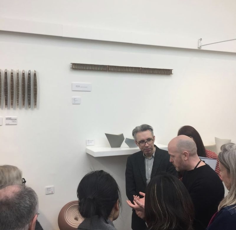 Cavaliero Finn artist Matthew Chambers talks to curator Alun Graves at Collect 2019