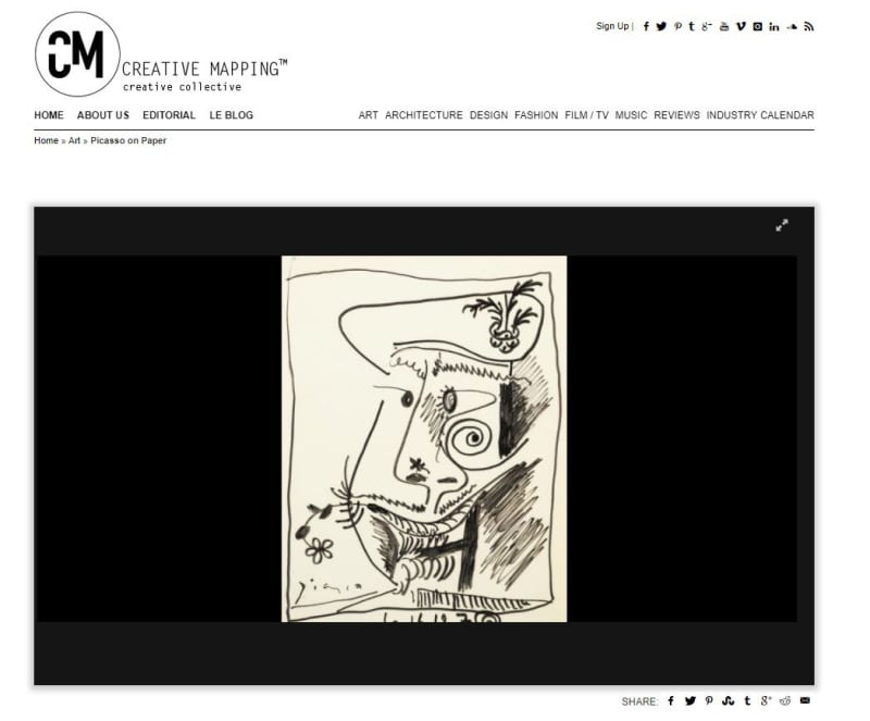 Creative Mapping: Picasso on Paper