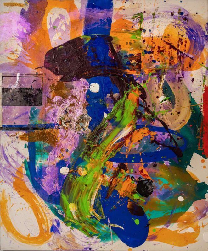 Civil War 2022 oil acrylic, pencil on canvas 127 x 91 cm