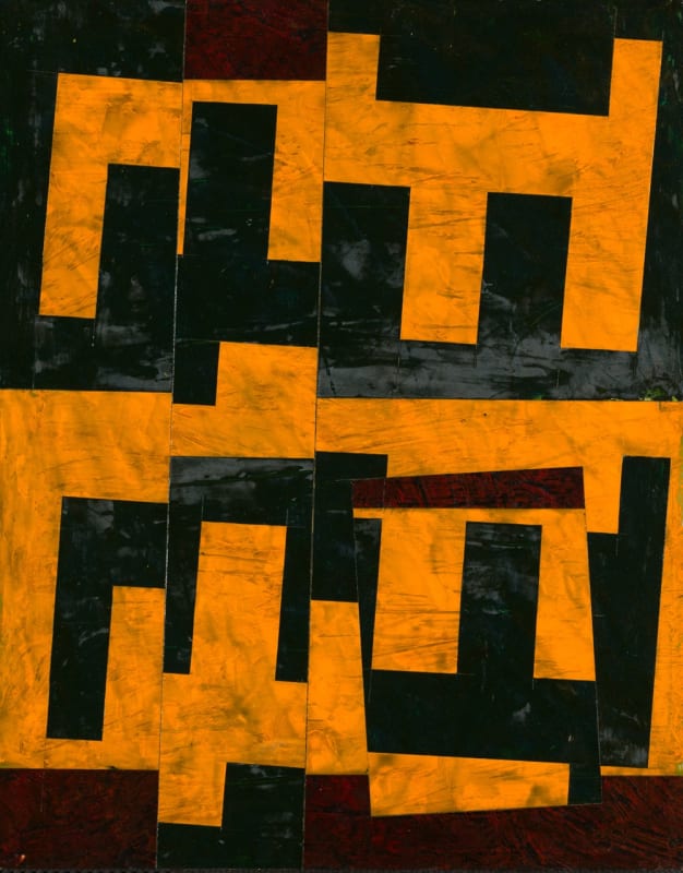 Paul Schwarz Untitled, 1991 alkyd, paper on canvas 22.5 x 18 inches