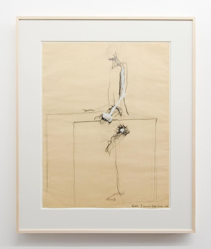 Beth Laurin, Modellstudie IV, 1966, mixed media on paper, 58 x 44 cm, Courtesy of the artist