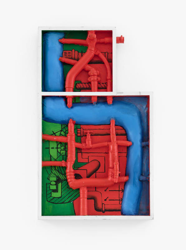 Atti Johansson, Untitled (Mekanisk organisk/Förbytta ting), 1967–1972, object, acrylic, cotton wool, 110 x 65,5 x 6 cm, photo credit: Jean-Baptiste Béranger