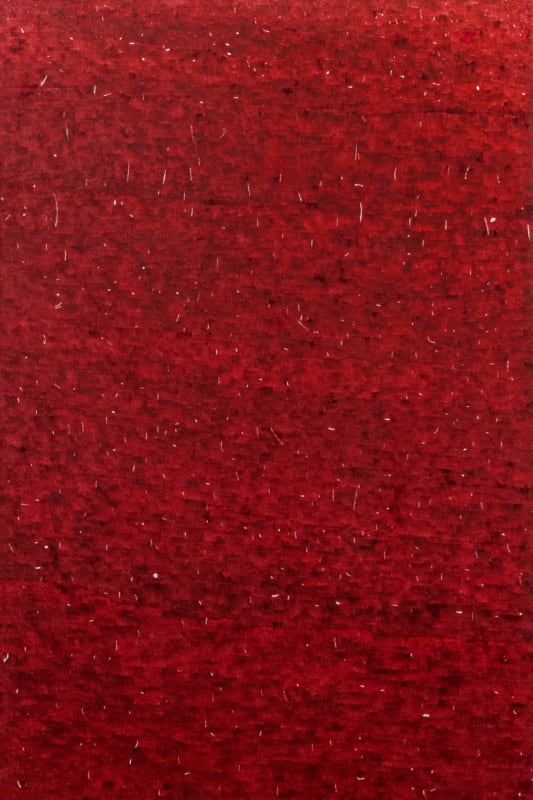 Latthapon Korkiatarkul, Painting/Practice (Carmin Lake Extra (D160), vertical line in vertical shape), 2023