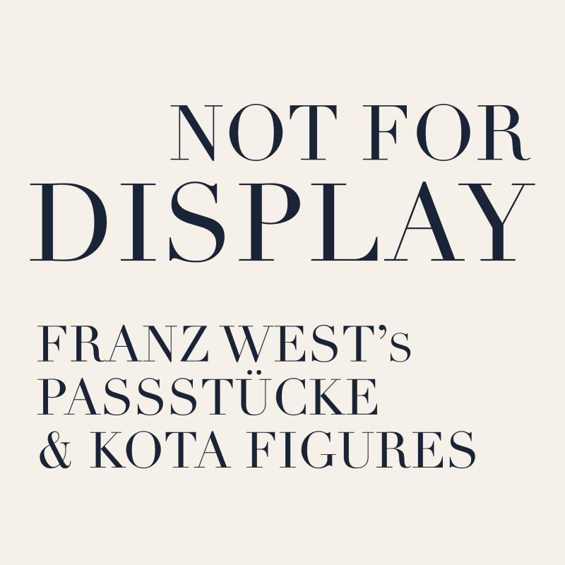 Not For Display, Parcours des Mondes, Paris - 2025