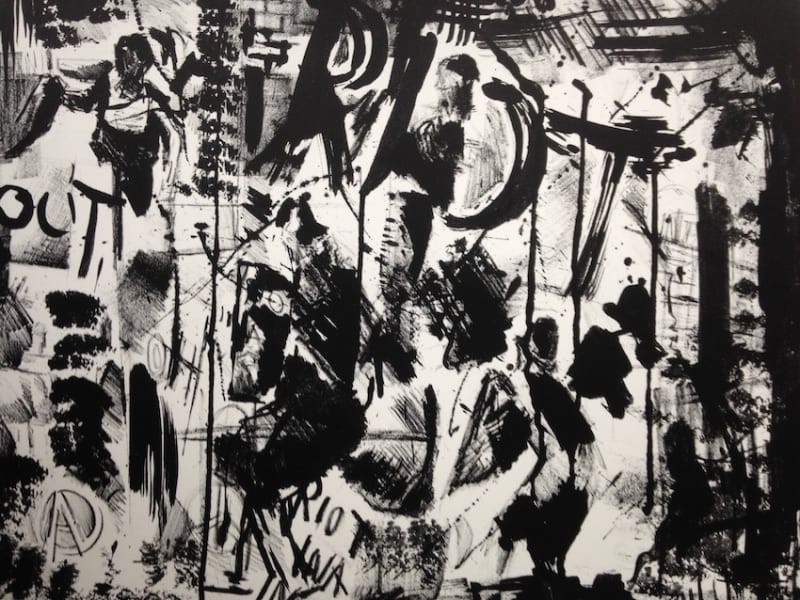 Said Adrus, lithograph, 50 x 60 cm, 1982