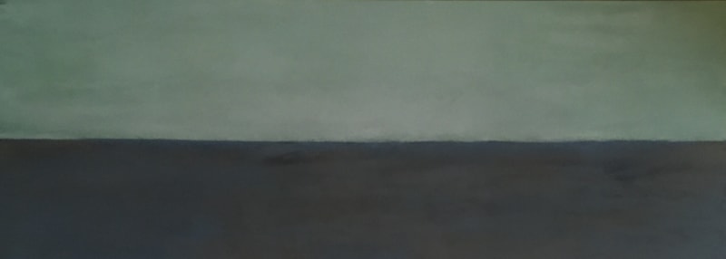 Horizon 16, dry pastel, 30 x 80 cm