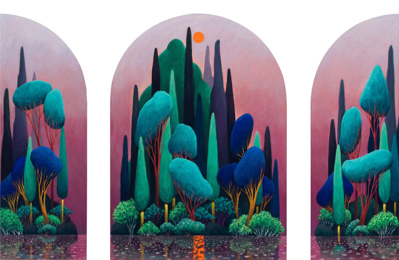 A Survey of the 'Landscape' in Nicolas Party’s Works @ Green Family Art Foundation, Dallas