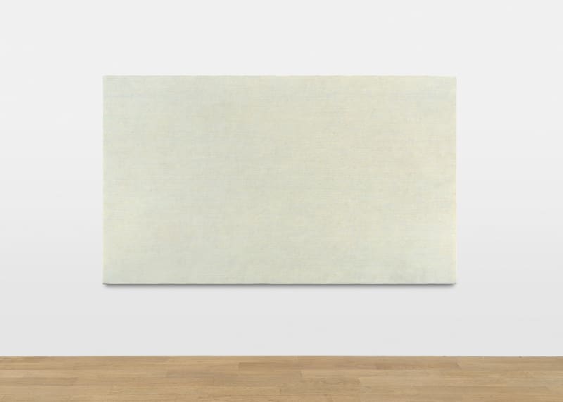 Eve Gramatzki, N°7, 1992, Acrylique, gel, gesso, cendre, plâtre et crayon sur toile, 114 x 195 cm, Courtesy Galerie etc. ©Nicolas Brasseur