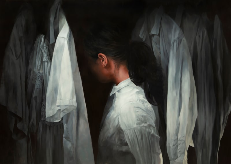 Markus Åkesson, These eyes are open now, 2025, oil on canvas, 197 x 276 cm.