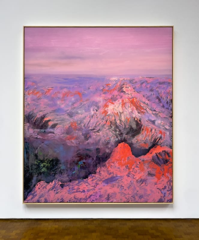 Viktor Rosdahl, past mountains, 2025. Oil on canvas, 232 x 196 cm.