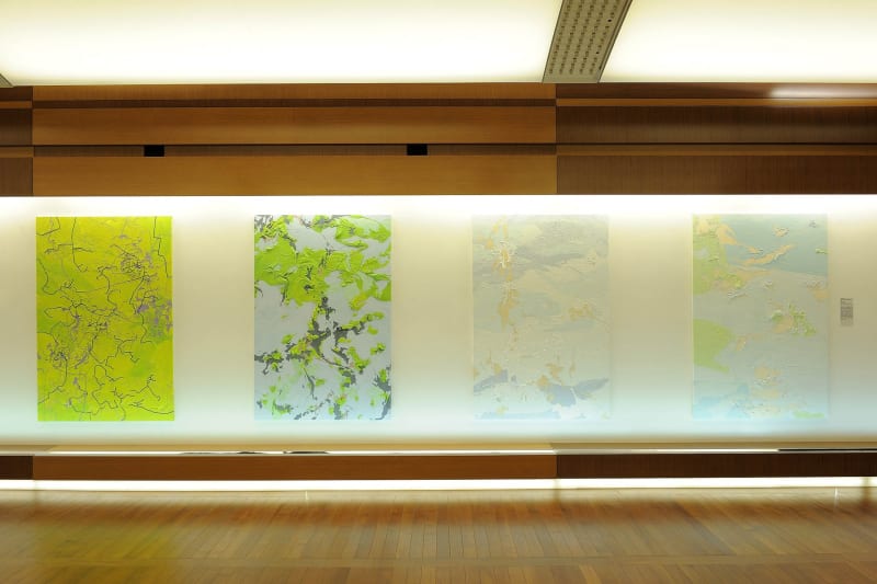 Installation view of Green Series: Nature, Borders, Space at Louis Vuitton Island Maison Singapore. Image