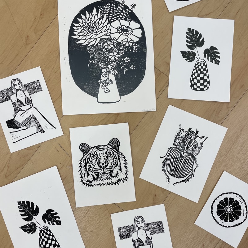 Printmaking Class with Izzy Jackson