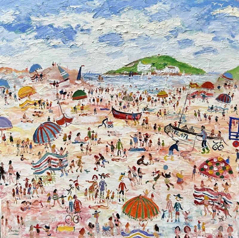 Sand Dunes, oil on canvas, 32 x 32 in / 81 x 81 cm